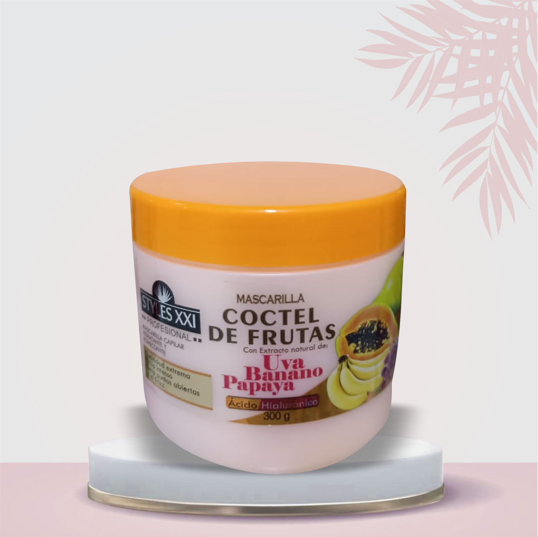 mascarilla capilar coctel de frutas Mascarilla capilar coctel de frutas