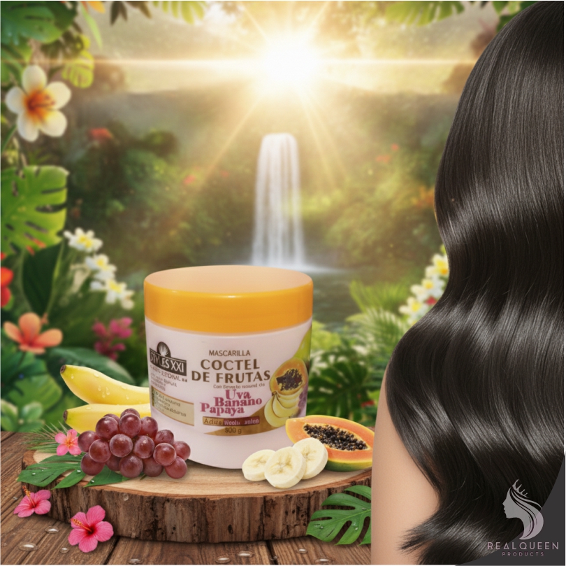 mascarilla capilar coctel de frutas con ácido hialurónico x300g mascarilla capilar coctel de frutas con ácido hialurónico x300g